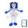 Friendly Lightweight Laptop Mascot Costume