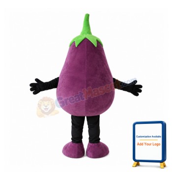Eggplant Mascot Costume