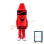 Red Crayon Mascot Costume