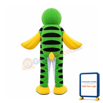 Green Salmon Fish Mascot Costume