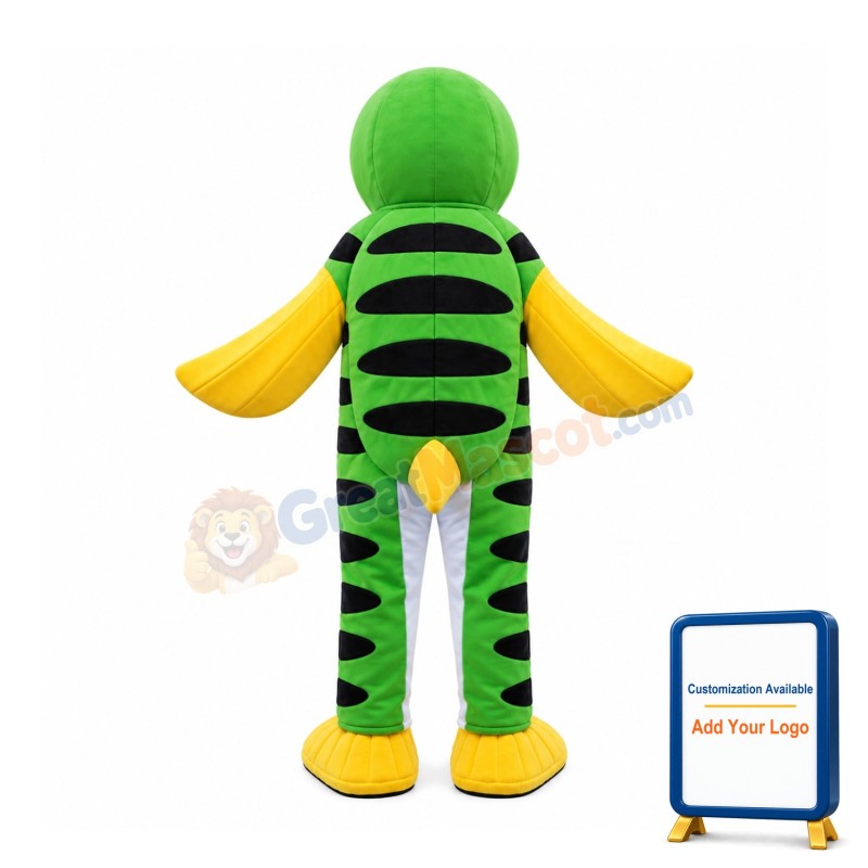 Green Salmon Fish Mascot Costume