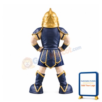 Golden Spartan Trojan Knight Mascot Costume