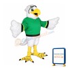 Realistic White Eagle Mascot Costume