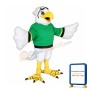Realistic White Eagle Mascot Costume