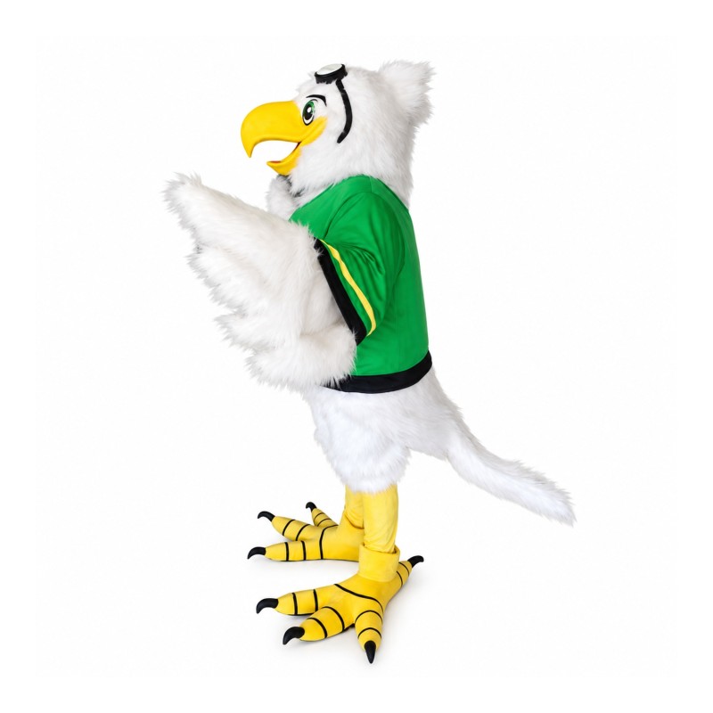 Realistic White Eagle Mascot Costume