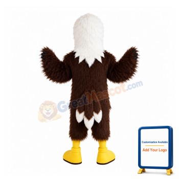 Brown Plush Eagle Mascot Costume
