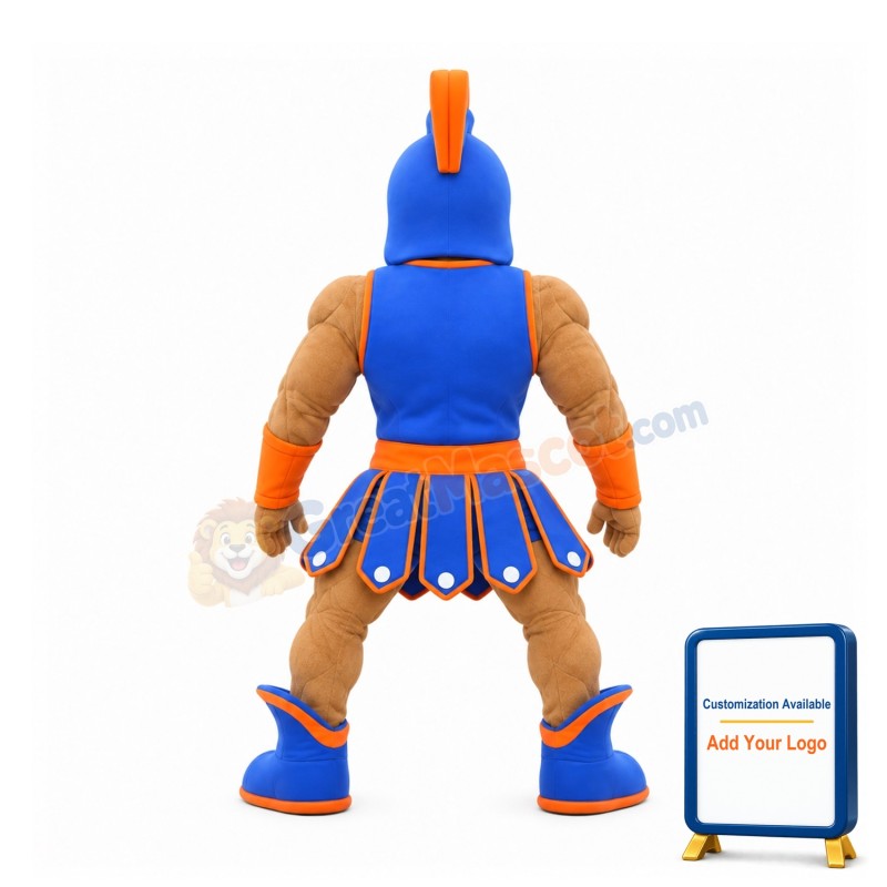 Sport Blue Spartan Trojan Knight Mascot Costume