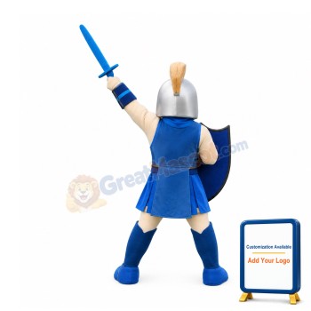 Friendly Spartan Warrior Mascot Costume