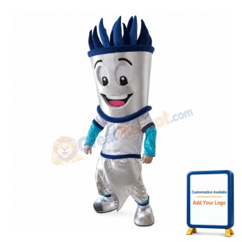 Happy Lightweight Torch Mascot Costume
