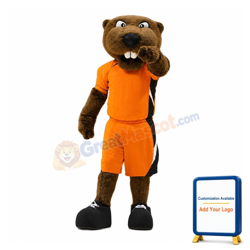 Power Sport Beaver Mascot Costume