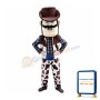 Power Lightweight Cowboy Mascot Costume