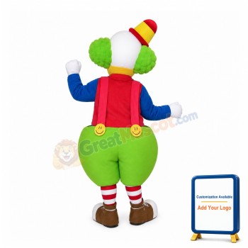 Friendly Lightweight Clown Mascot Costume