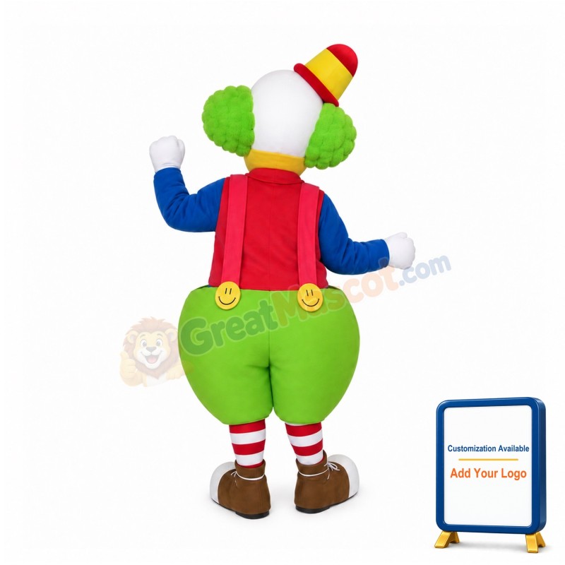 Friendly Lightweight Clown Mascot Costume