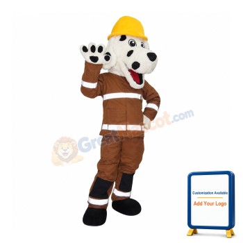 Affordable Fire Dog Mascot Costume