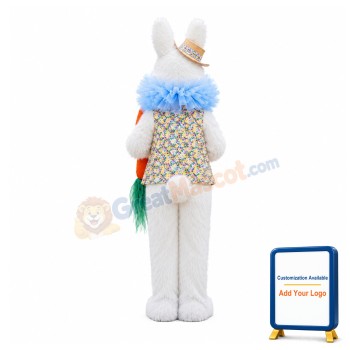 Realistic Easter Bunny Mascot Costume