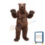 Realistic Brown Bear Mascot Costume