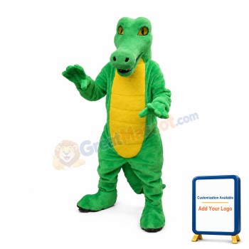 Affordable Lightweight Green Crocodile Mascot Costume
