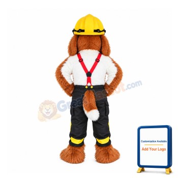 Lovely Fire Dog Mascot Costume