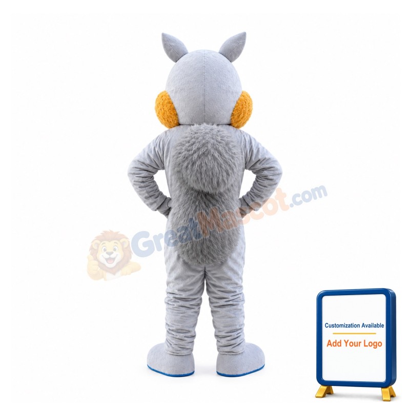 Cute Realistic Squirrel Mascot Costume