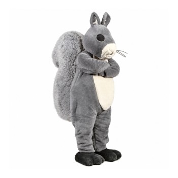 Lovely Realistic Grey Squirrel Mascot Costume