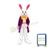 Lightweight White Easter Bunny Mascot Costume