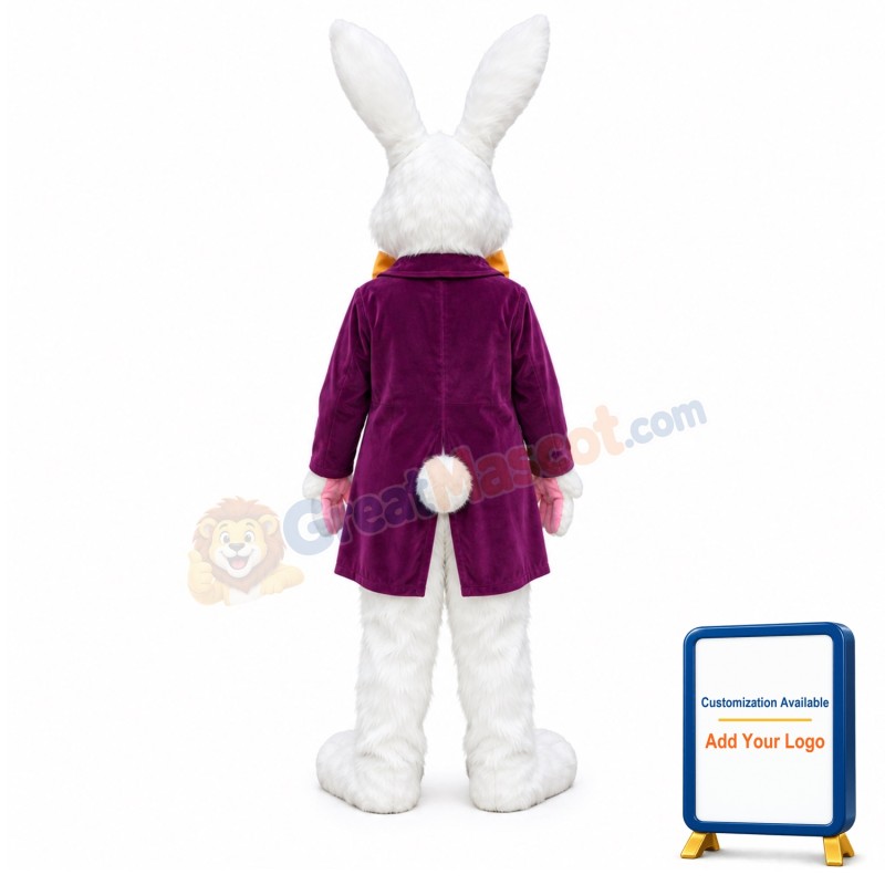 Lightweight White Easter Bunny Mascot Costume
