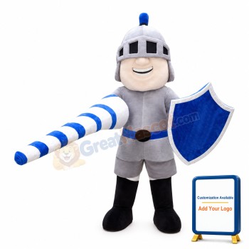 Friendly Lightweight Knight Mascot Costume