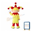 Friendly Lightweight Clown Boy Mascot Costume