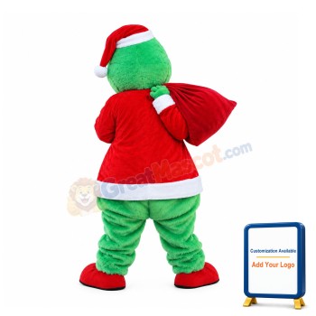 Realistic Christmas Grinch Mascot Costume