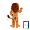 Friendly Muscular Lion Mascot Costume