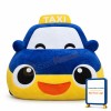 Blue Taxi Car Mascot Costume
