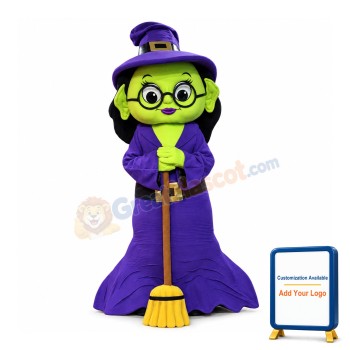Halloween Witch Mascot Costume