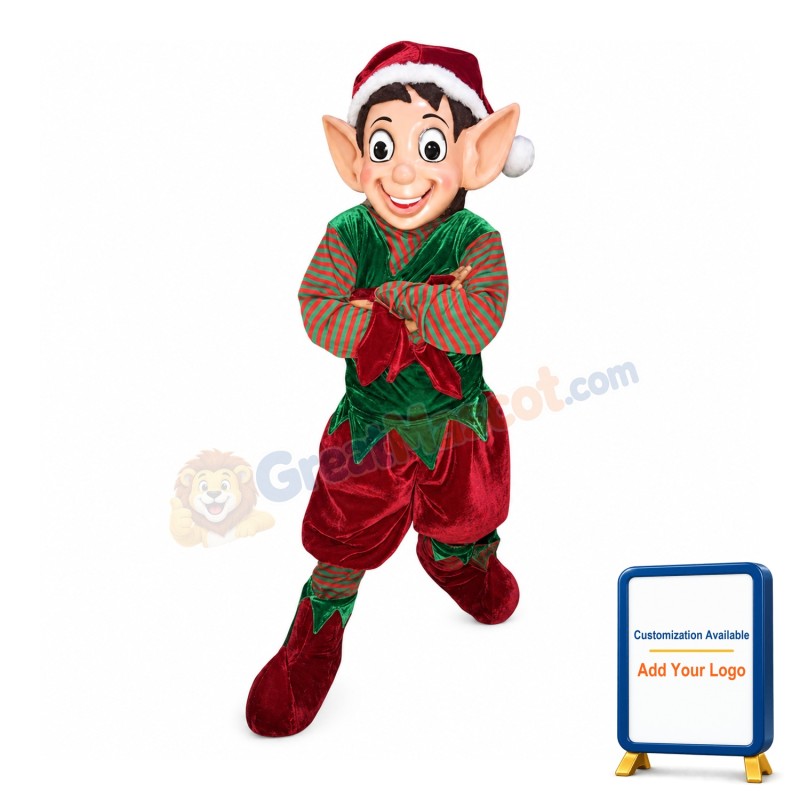 Christmas Elf Mascot Costume