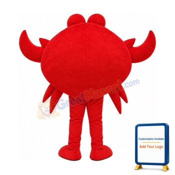 Big Red Crab Mascot Costume
