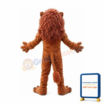 Strong Muscle Lion Mascot Costume