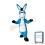 Blue Donkey Mascot Costume
