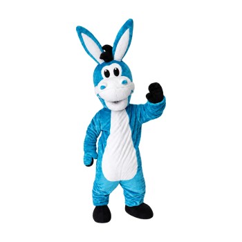 Blue Donkey Mascot Costume
