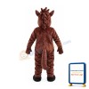 Fierce Brown Horse Mascot Costume