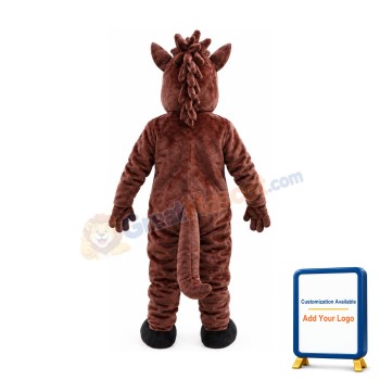 Fierce Brown Horse Mascot Costume