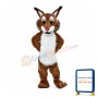 Friendly Bobcat Mascot Costume