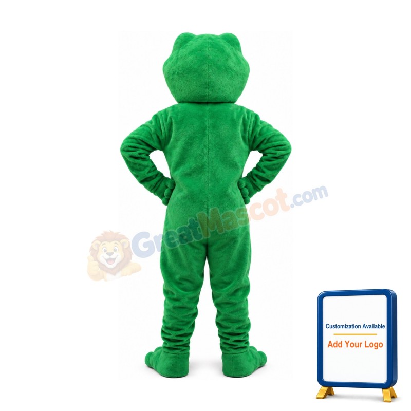 Friendly Lightweight Green Frog Mascot Costume