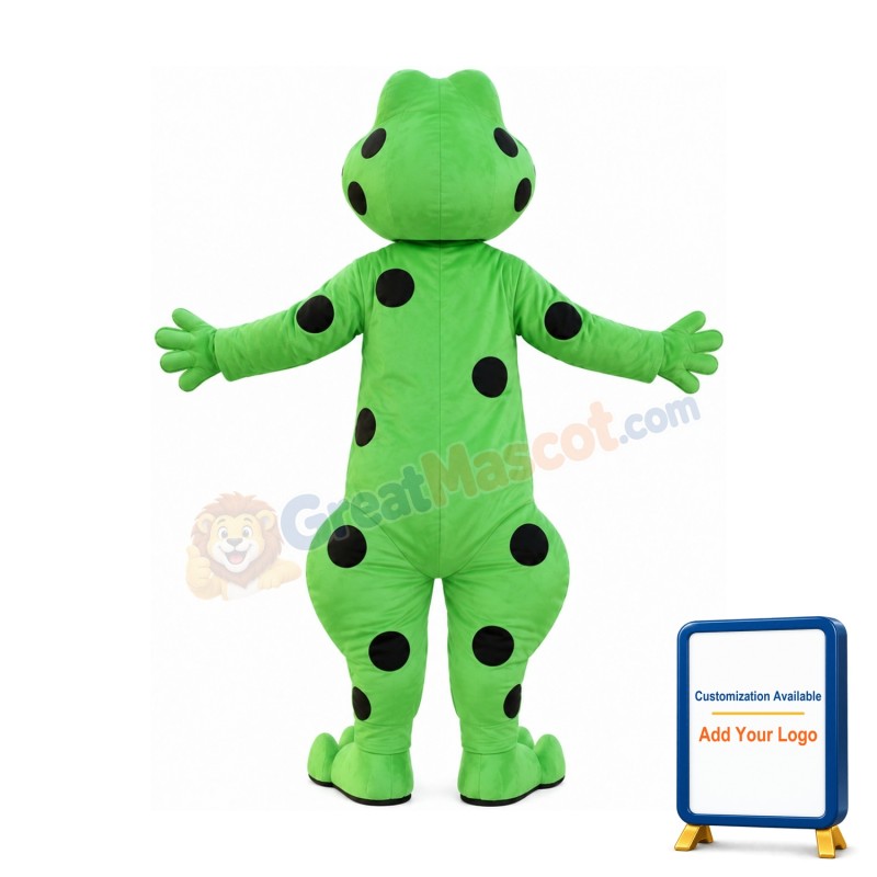 Wild Green Frog Mascot Costume