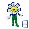 Blue Flower Mascot Costume