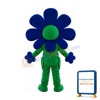 Blue Flower Mascot Costume