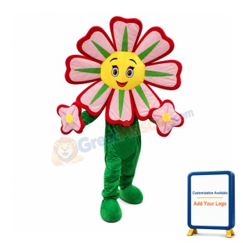 Red Flower Mascot Costume