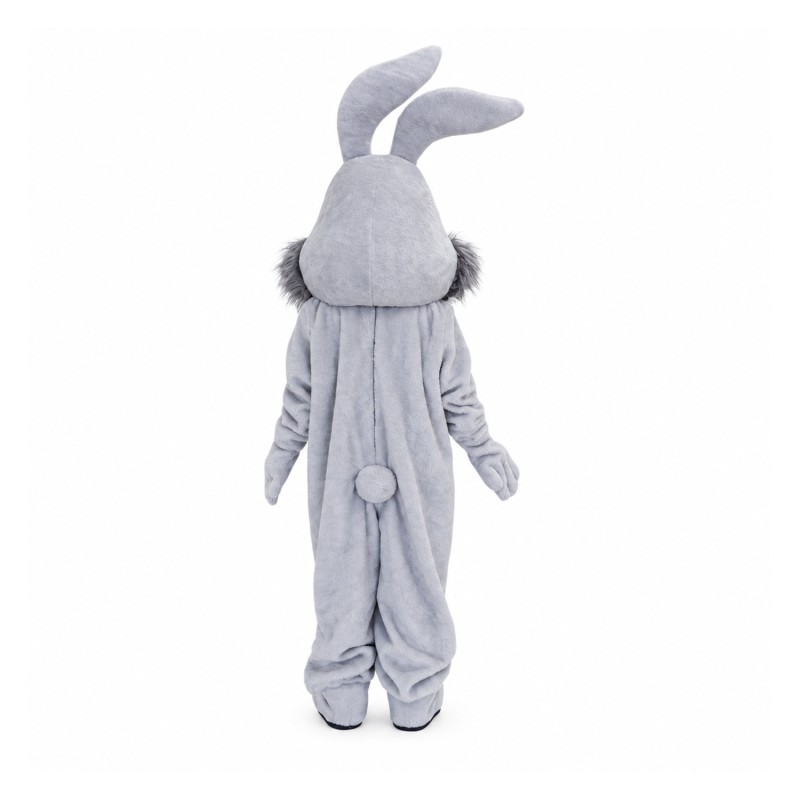 Grey Bunny Mascot Costume
