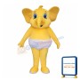 Little Elephant with Diaper Mascot Costume