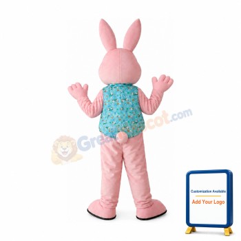 Pink Rabbit Mascot Costume