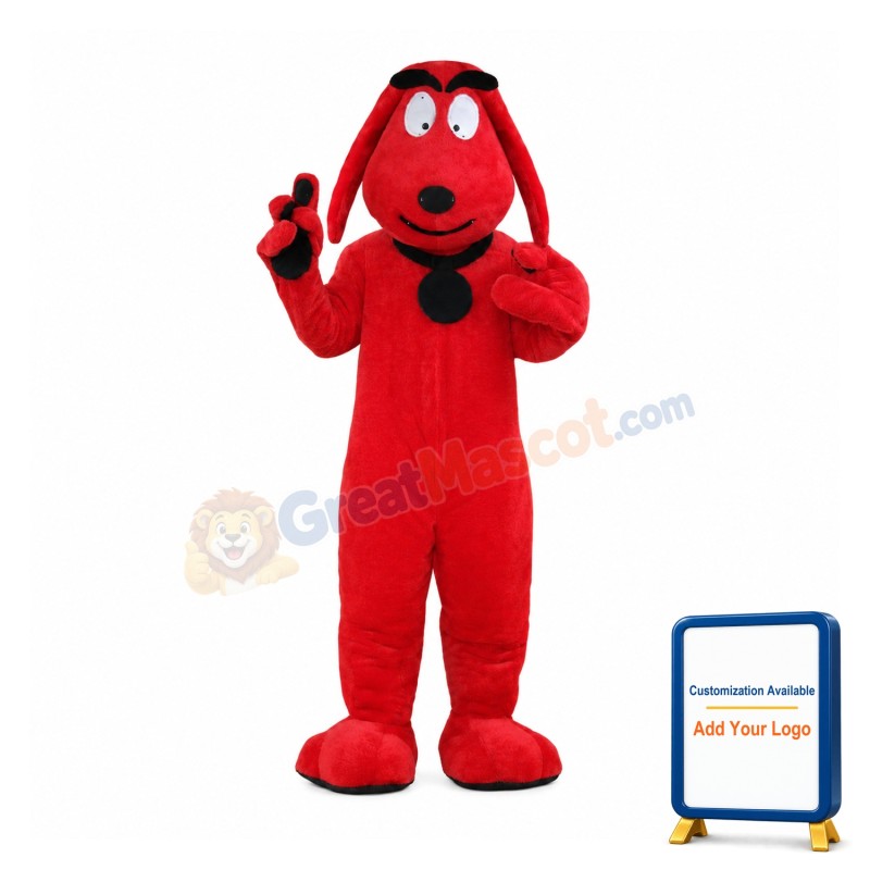 Red Dog Mascot Costume
