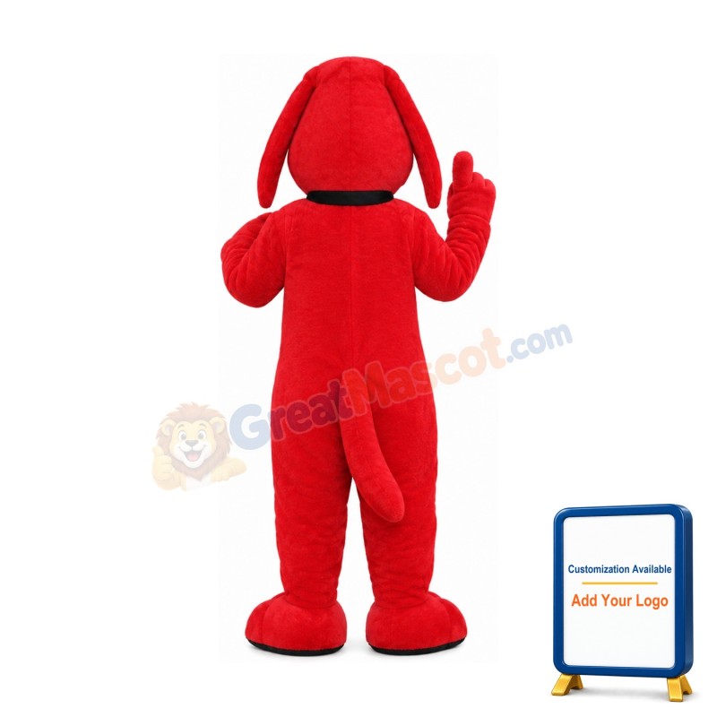 Red Dog Mascot Costume